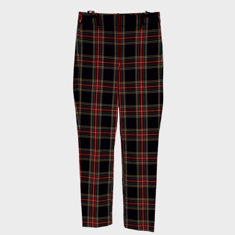 J Crew Ruby Full Length Plaid Pants Work Office T… - image 2